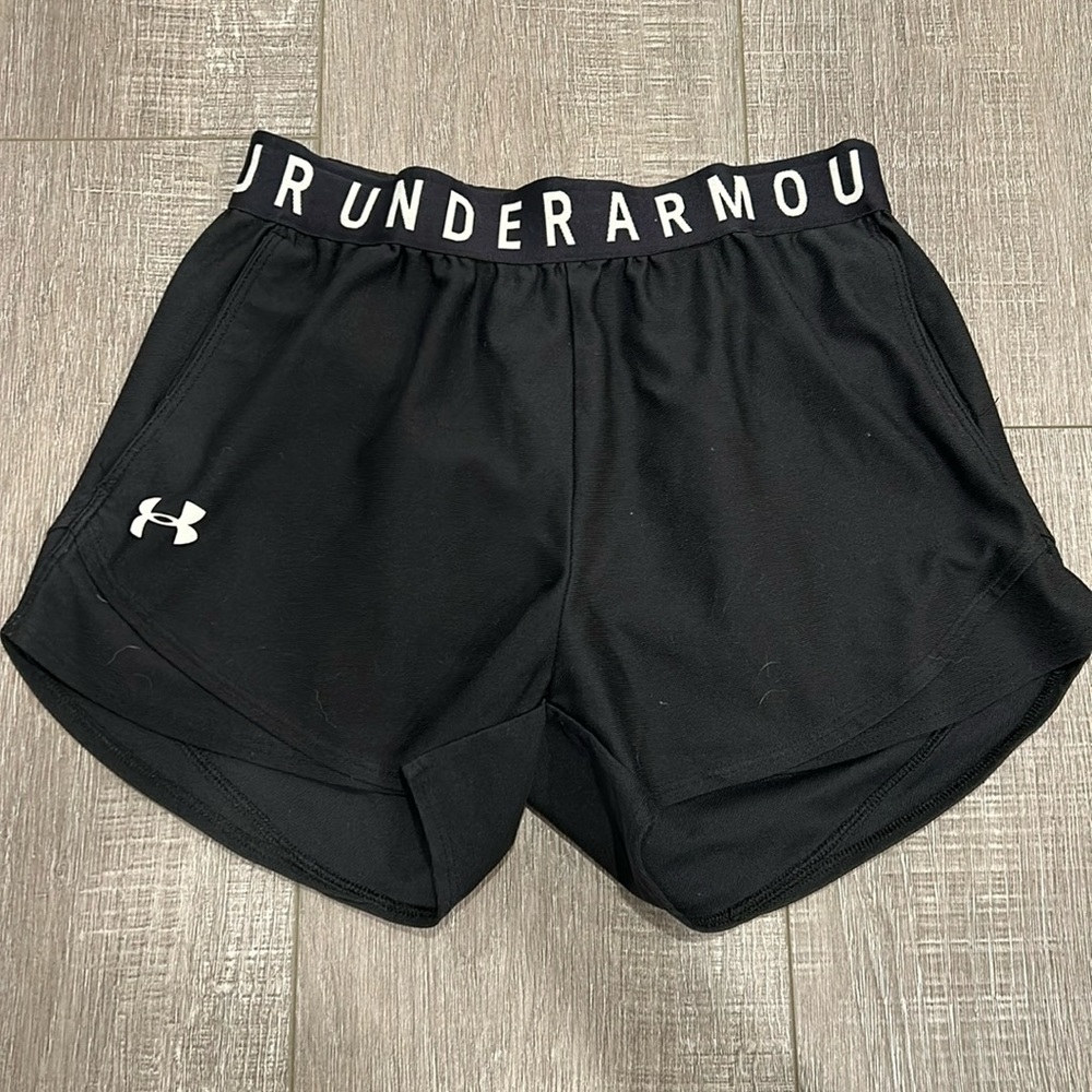 black athletic shorts
